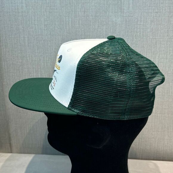 NEW Magnolia Lake Waco Trucker Hat Cap Snapback Adjustable Green White Silos - Picture 4 of 8